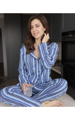 Пижама-рубашка полосочка
