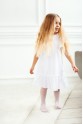 Легкое платье с воланами | Белый